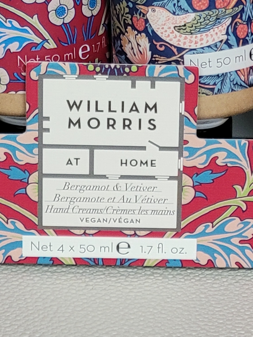 William Morris Hand Cream Set - Bergamot + Vetvier 4 Pack - Picture 3 of 4